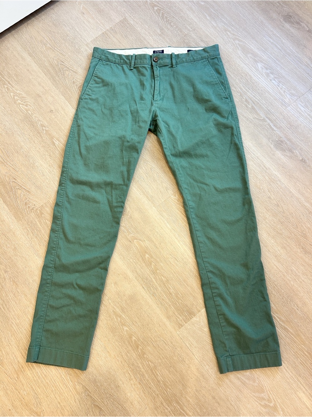 J.Crew Flex Green Chino Pants Size 33x32